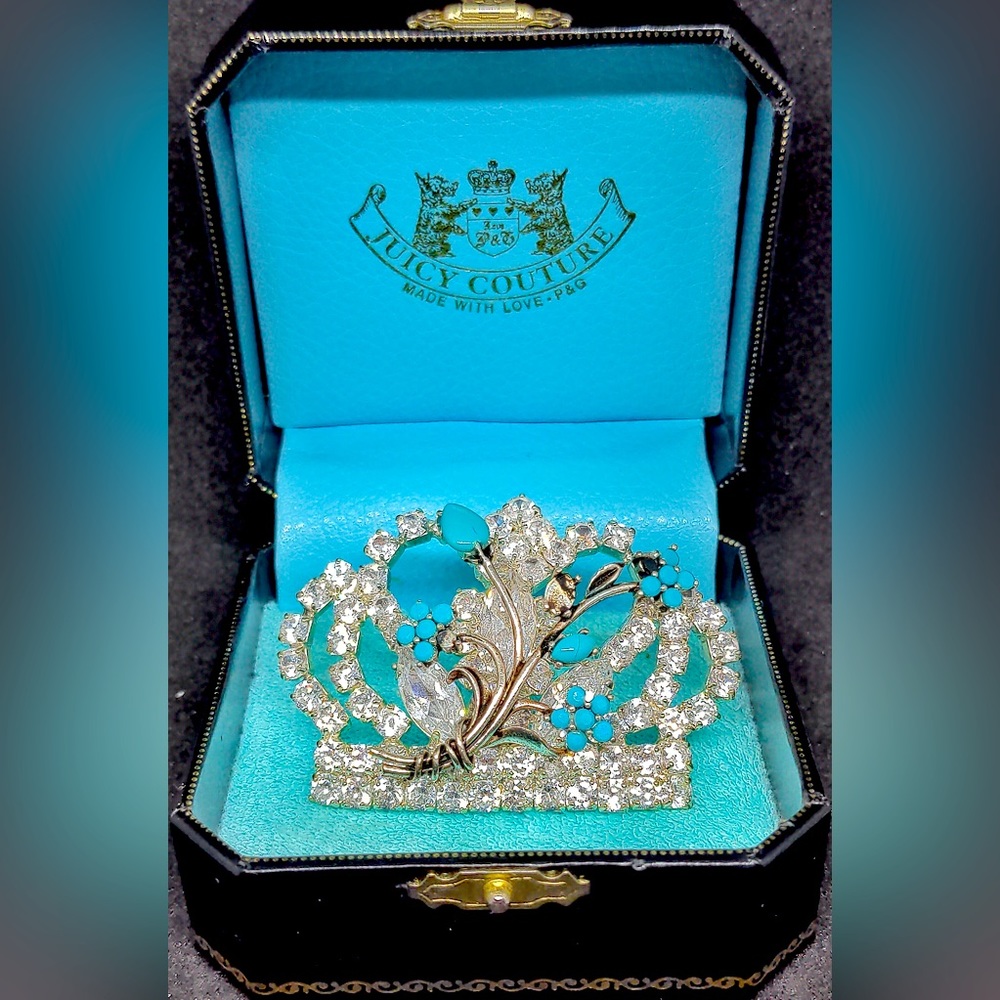 Juicy Couture Crown Brooch Circa 2005